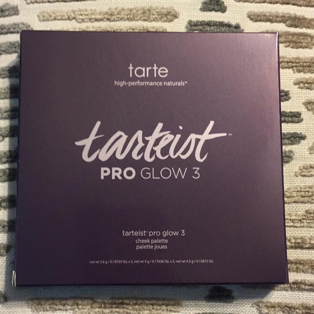 Tarts pro glow cheek palette v3